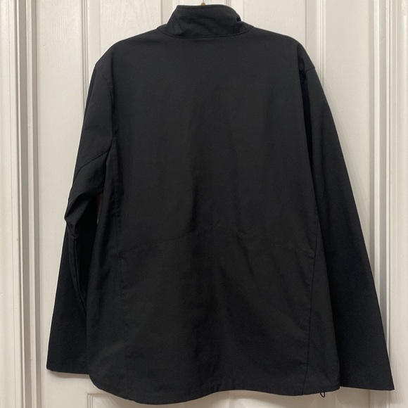 Champion Softshell Windbreaker Jacket Black Full Zip Up Size XL - Picture 2 of 13
